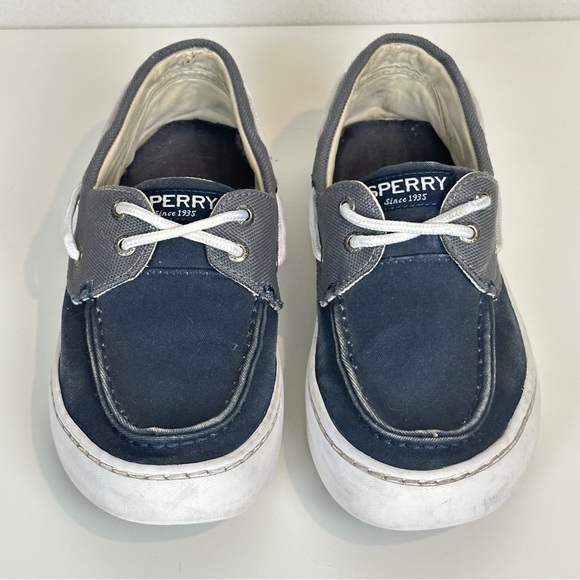 Sperry Bahama II Navy Canvas Boat Shoes 8.5 - Picture 4 of 8